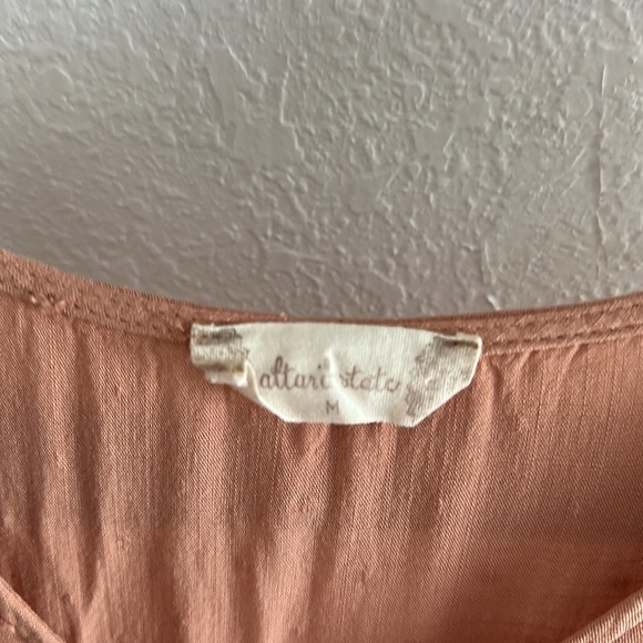 Altar’d State midi Dress size medium. Dusty peach. Style EM5991 - Picture 5 of 12